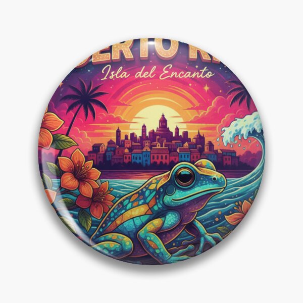 Item preview, Puerto Rico Coquí Sunset | Isla Del Encanto Tropical Heritage designed and sold by Wear Sculpt.