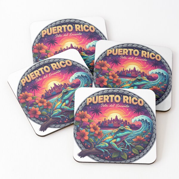 Item preview, Puerto Rico Coquí Sunset | Isla Del Encanto Tropical Heritage designed and sold by Wear Sculpt.