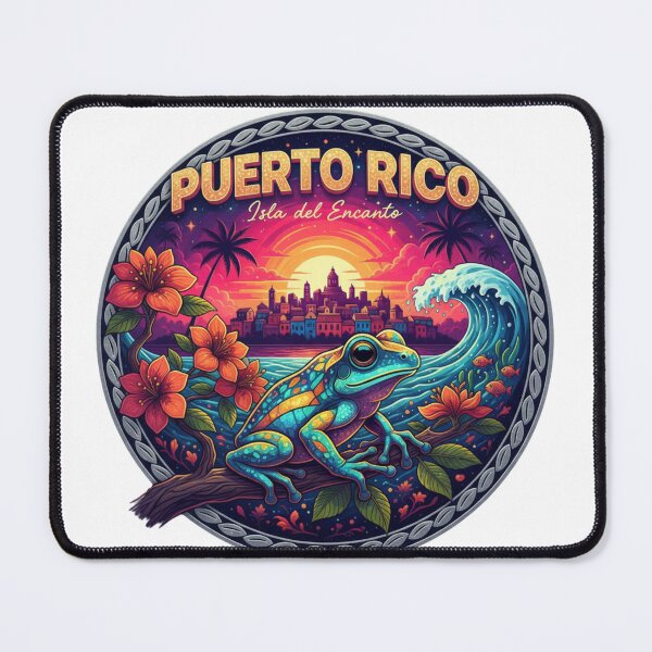 Item preview, Puerto Rico Coquí Sunset | Isla Del Encanto Tropical Heritage designed and sold by Wear Sculpt.