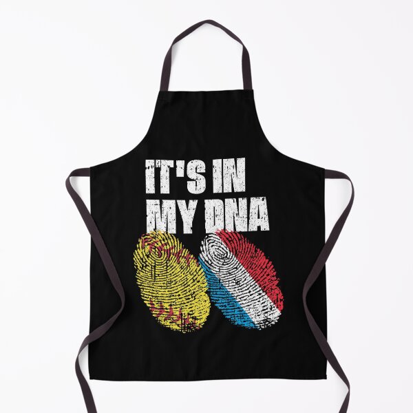 Item preview, IT'S IN MY DNA Softball - Luxembourg Flag Fingerprint designed and sold by CosmoKitsch.