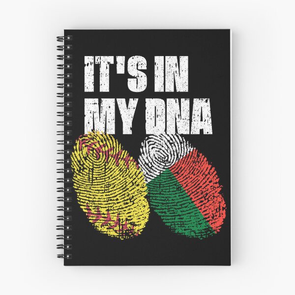 Item preview, IT'S IN MY DNA Softball - Madagascar Flag Fingerprint  designed and sold by CosmoKitsch.