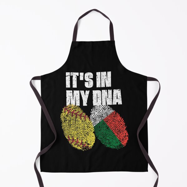 Item preview, IT'S IN MY DNA Softball - Madagascar Flag Fingerprint designed and sold by CosmoKitsch.