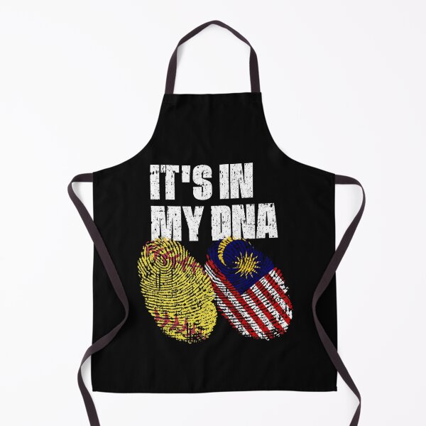Item preview, IT'S IN MY DNA Softball - Malaysia Flag Fingerprint designed and sold by CosmoKitsch.
