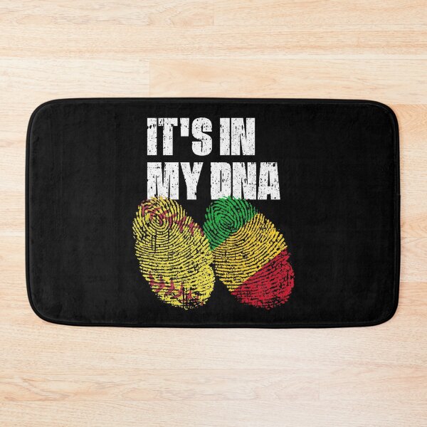 Item preview, IT'S IN MY DNA Softball - Mali Flag Fingerprint  designed and sold by CosmoKitsch.