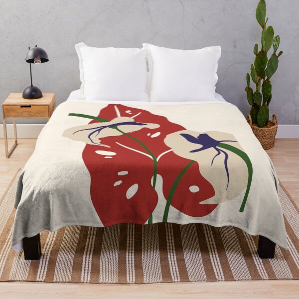Item preview, Botanical abstraction – Modern design of an anthurium plant designed and sold by PrintCessStudio.