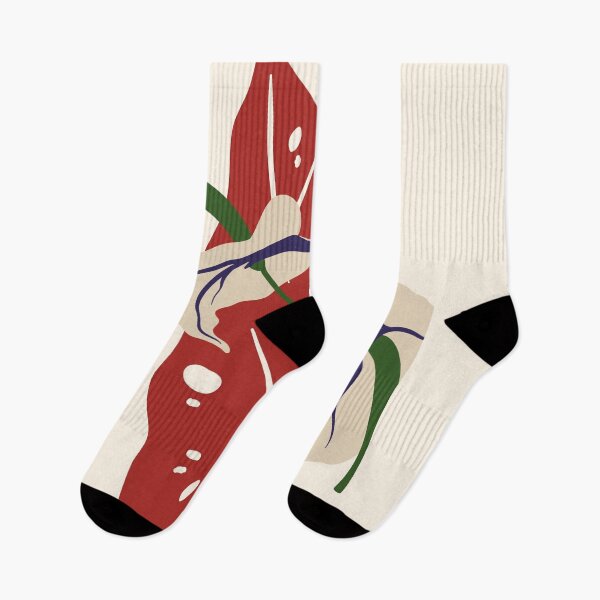 Item preview, Botanical abstraction – Modern design of an anthurium plant designed and sold by PrintCessStudio.
