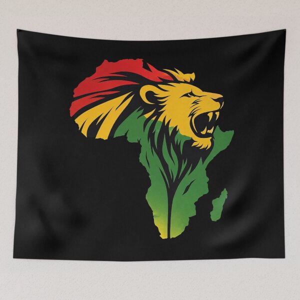 Item preview, Pan-African Lion of Africa Power Symbol designed and sold by Myra365Art.