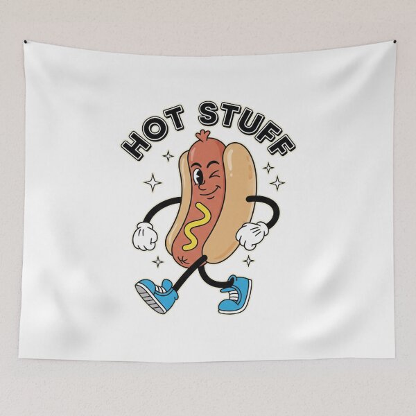 Item preview, Hot Stuff Retro Rubber Hose Hot Dog designed and sold by AdyKurniawan.