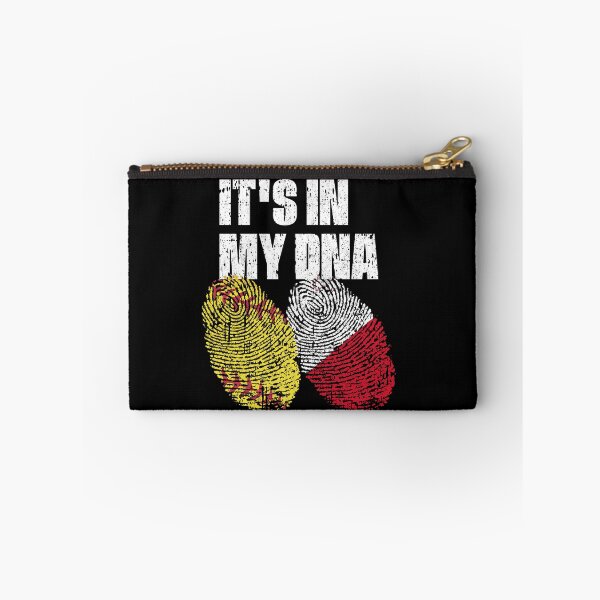 Item preview, IT'S IN MY DNA Softball - Malta Flag Fingerprint  designed and sold by CosmoKitsch.