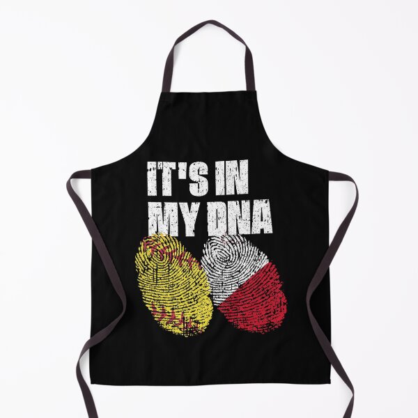 Item preview, IT'S IN MY DNA Softball - Malta Flag Fingerprint designed and sold by CosmoKitsch.