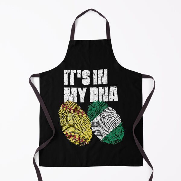 Item preview, IT'S IN MY DNA Softball - Nigeria Flag Fingerprint designed and sold by CosmoKitsch.