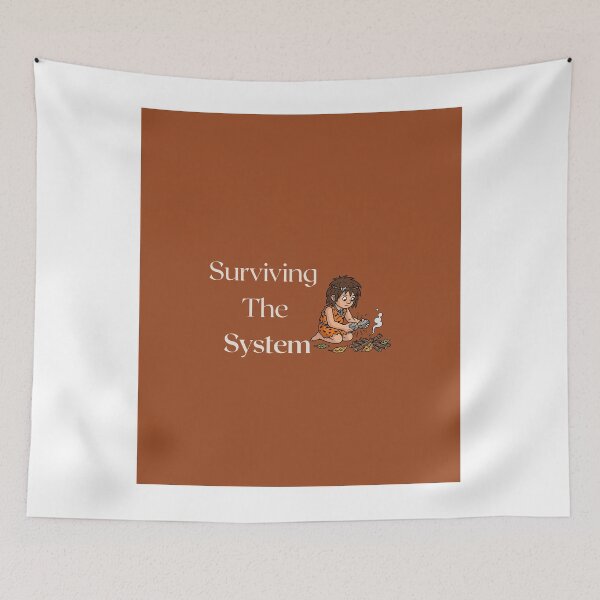 Item preview, Surviving The System – Bold Anti Hustle Quote Design. designed and sold by NeonPetal.