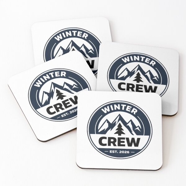 Artikelvorschau, Winter Crew Mountain Badge Logo entworfen und verkauft von the-dovlat.