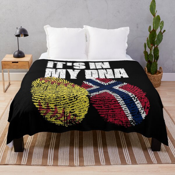 Item preview, IT'S IN MY DNA Softball - Norway Flag Fingerprint designed and sold by CosmoKitsch.
