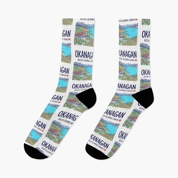Item preview, Okanagan BC Canada Colorful Cute Landscape Orchard designed and sold by HowToCanadian.