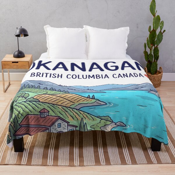 Item preview, Okanagan BC Canada Colorful Cute Landscape Orchard designed and sold by HowToCanadian.