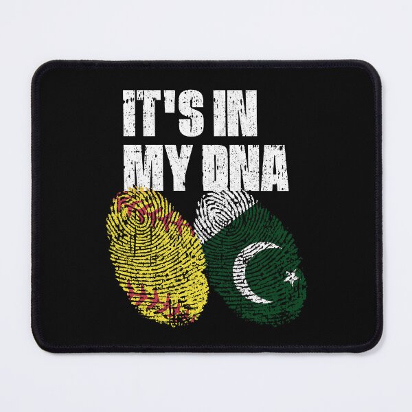 Item preview, IT'S IN MY DNA Softball - Pakistan Flag Fingerprint designed and sold by CosmoKitsch.