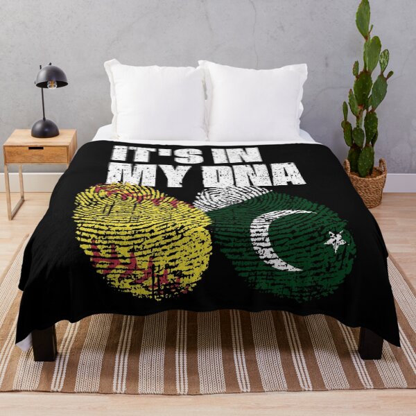 Item preview, IT'S IN MY DNA Softball - Pakistan Flag Fingerprint designed and sold by CosmoKitsch.