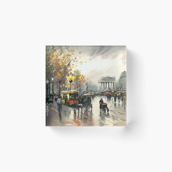 Item preview, Omnibus on the Place de la Madeleine - 01 designed and sold by artdesignsnow.