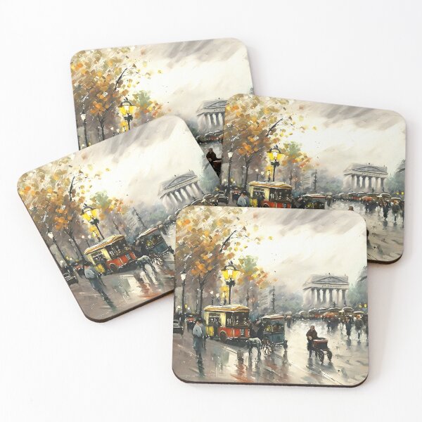 Item preview, Omnibus on the Place de la Madeleine - 01 designed and sold by artdesignsnow.