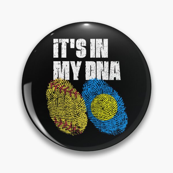 Item preview, IT'S IN MY DNA Softball - Palau Flag Fingerprint  designed and sold by CosmoKitsch.