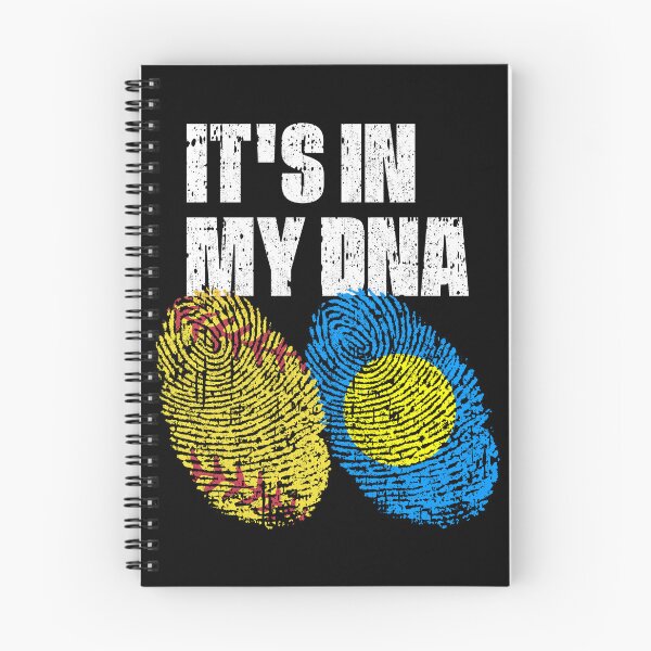 Item preview, IT'S IN MY DNA Softball - Palau Flag Fingerprint  designed and sold by CosmoKitsch.