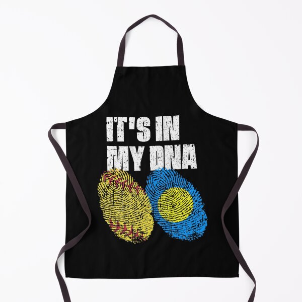 Item preview, IT'S IN MY DNA Softball - Palau Flag Fingerprint designed and sold by CosmoKitsch.