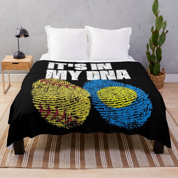 Item preview, IT'S IN MY DNA Softball - Palau Flag Fingerprint  designed and sold by CosmoKitsch.