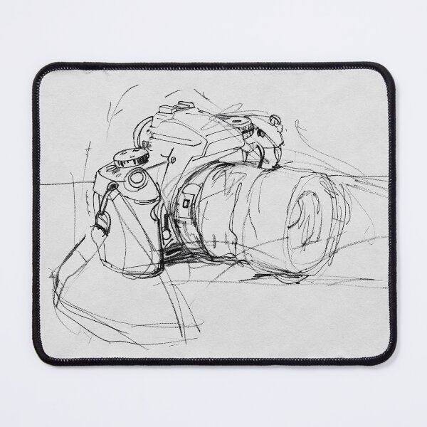 Item preview, Elegant Sketch of a Photo Camera designed and sold by SleekLineSketches.