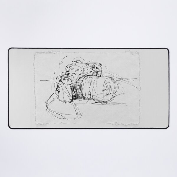 Item preview, Elegant Sketch of a Photo Camera designed and sold by SleekLineSketches.