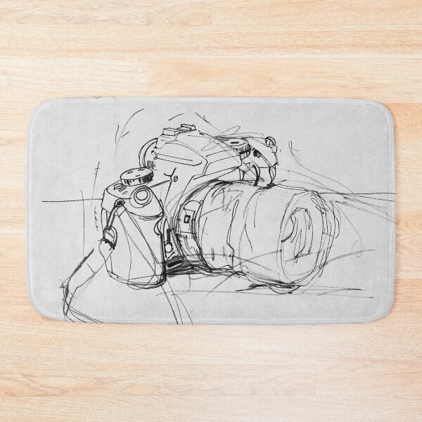 Item preview, Elegant Sketch of a Photo Camera designed and sold by SleekLineSketches.