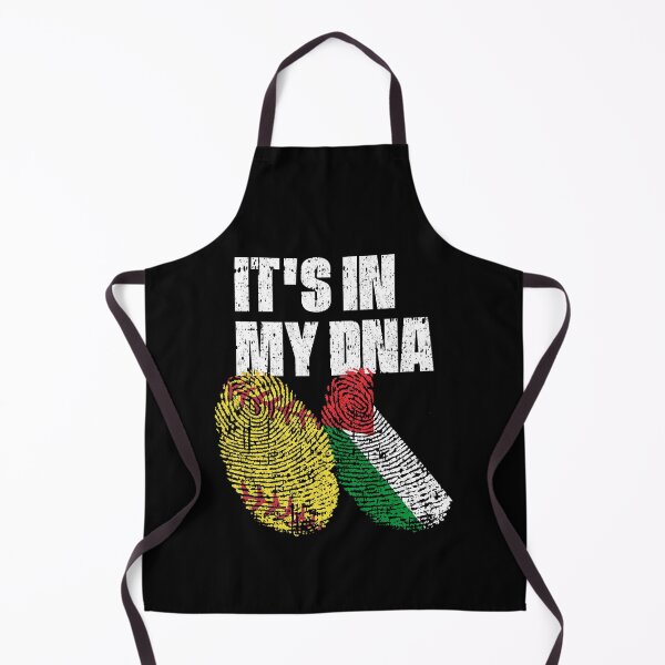 Item preview, IT'S IN MY DNA Softball - Palestine Flag Fingerprint designed and sold by CosmoKitsch.