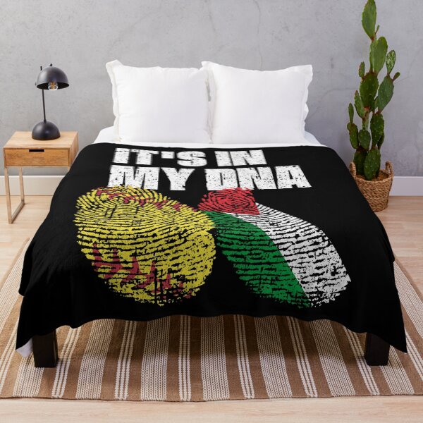 Item preview, IT'S IN MY DNA Softball - Palestine Flag Fingerprint  designed and sold by CosmoKitsch.