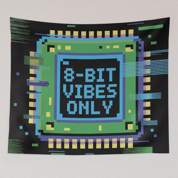 Item preview, SID chip | 8-bit vibes only | chiptune | retro gaming merch designed and sold by JSArtDesign.