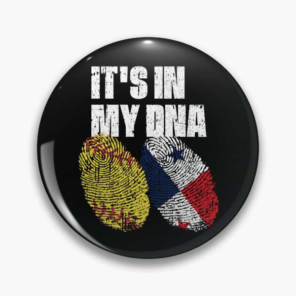 Item preview, IT'S IN MY DNA Softball - Panama Flag Fingerprint  designed and sold by CosmoKitsch.