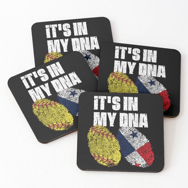 Item preview, IT'S IN MY DNA Softball - Panama Flag Fingerprint  designed and sold by CosmoKitsch.