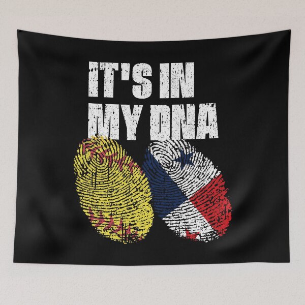 Item preview, IT'S IN MY DNA Softball - Panama Flag Fingerprint  designed and sold by CosmoKitsch.