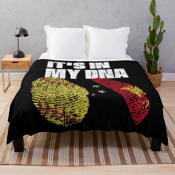 Item preview, IT'S IN MY DNA Softball - Papua New Guinea Flag Fingerprint  designed and sold by CosmoKitsch.