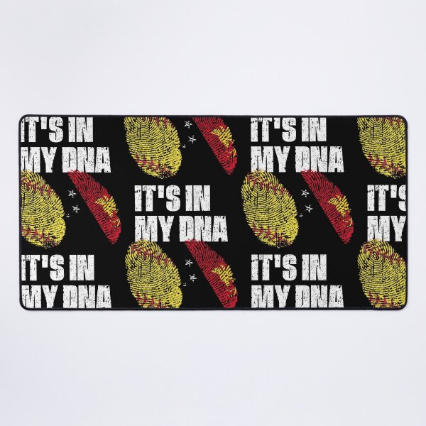 Item preview, IT'S IN MY DNA Softball - Papua New Guinea Flag Fingerprint designed and sold by CosmoKitsch.