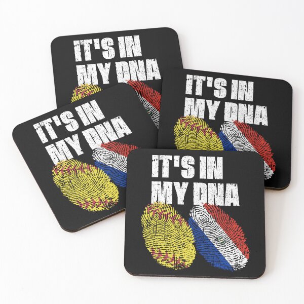 Item preview, IT'S IN MY DNA Softball - Paraguay Flag Fingerprint  designed and sold by CosmoKitsch.