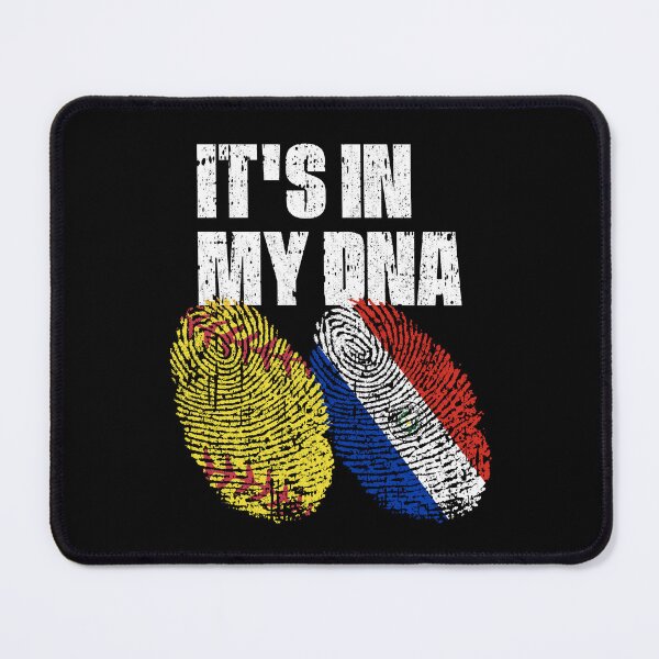 Item preview, IT'S IN MY DNA Softball - Paraguay Flag Fingerprint designed and sold by CosmoKitsch.