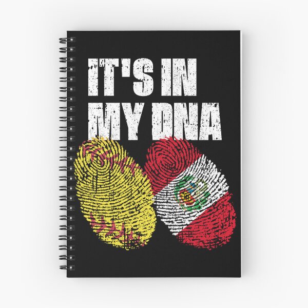 Item preview, IT'S IN MY DNA Softball - Peru Flag Fingerprint  designed and sold by CosmoKitsch.