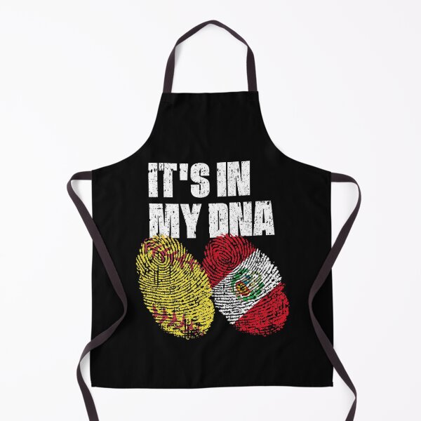 Item preview, IT'S IN MY DNA Softball - Peru Flag Fingerprint designed and sold by CosmoKitsch.