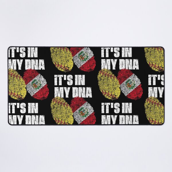 Item preview, IT'S IN MY DNA Softball - Peru Flag Fingerprint designed and sold by CosmoKitsch.