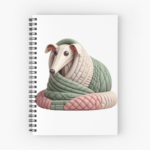 Item preview, Italian Greyhound Burrito Wall Art – Cozy Iggy in Blanket, Funny Dog Lover Gift, Minimalist Art Print designed and sold by purrsoul.