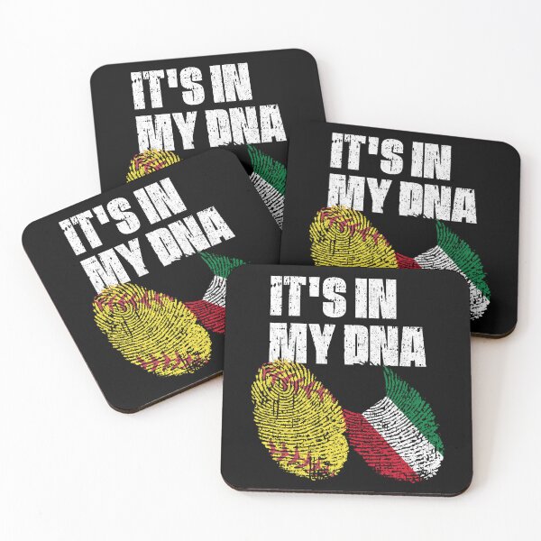 Item preview, IT'S IN MY DNA Softball - Kuwait Flag Fingerprint  designed and sold by CosmoKitsch.