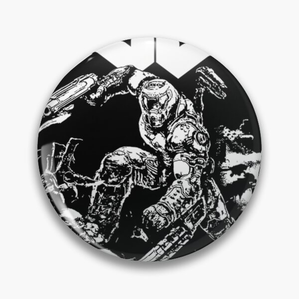 Item preview, Dooms Barons Pixelated Character With Logo Video Game designed and sold by SamuelHein.