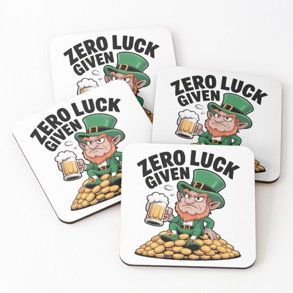 Item preview, Zero Luck Given Sarcastic Leprechaun Humor Design designed and sold by Blok45.