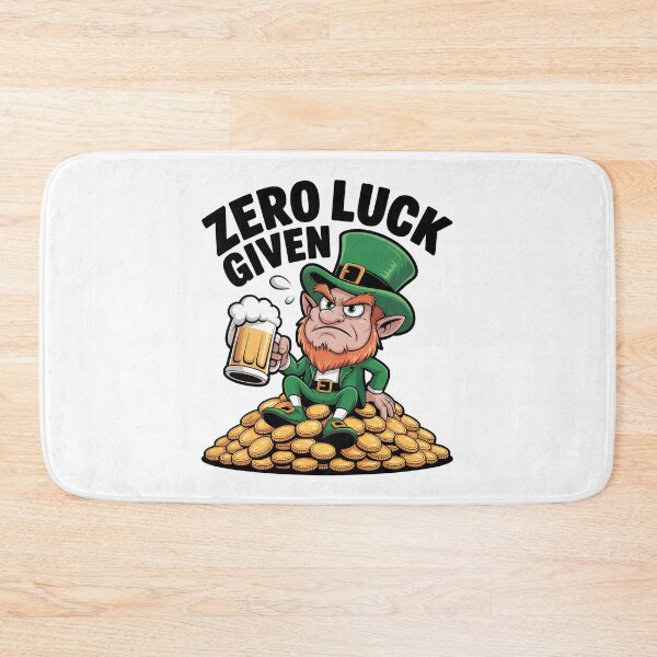 Item preview, Zero Luck Given Sarcastic Leprechaun Humor Design designed and sold by Blok45.