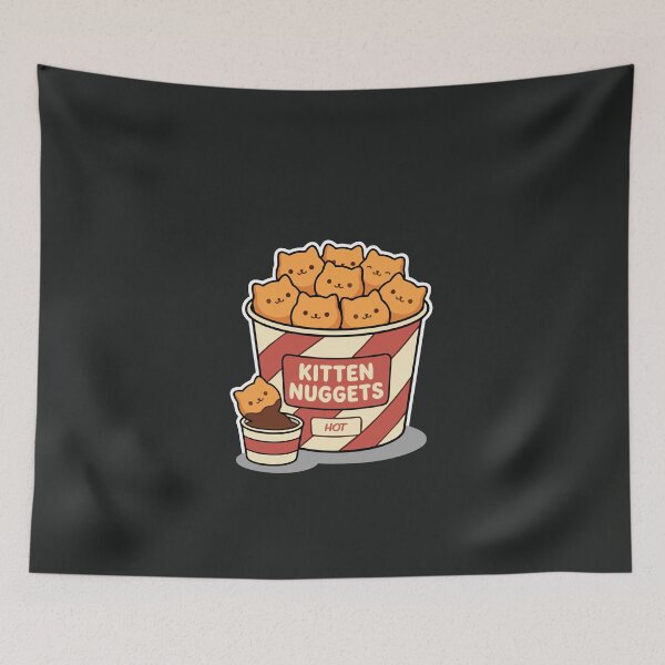 Item preview, Kitten Nuggets Food Pun Cat Lover Gift Cute Box of Cats Chicken Nuggets  designed and sold by alenaz.